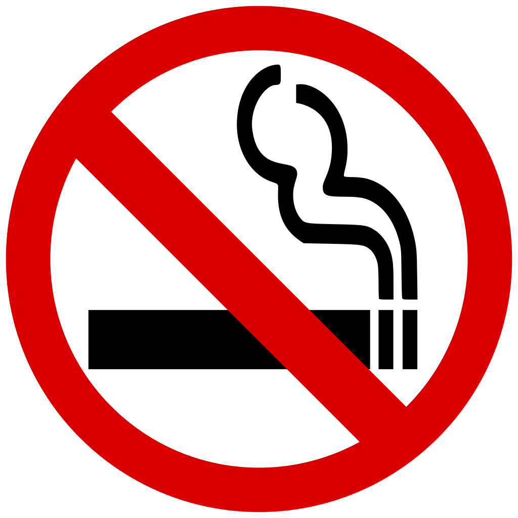 Bilde av et røyking forbudt-skilt - Klikk for stort bilde